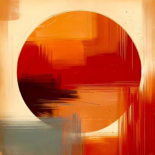 Liavis (Abstract, Round, Disc, Circle, Warm) van Agent X, Afdruk te koop op Singulart