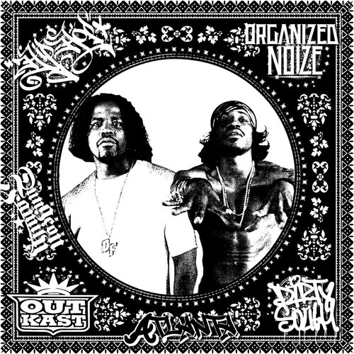 Outkast (Black & White) (50 Years, Hip Hop, Rap, Iconic, Artist, Musician, Rapper, Anniversary, Legend, Pop Art) di Agent X, Stampa in vendita su Singulart