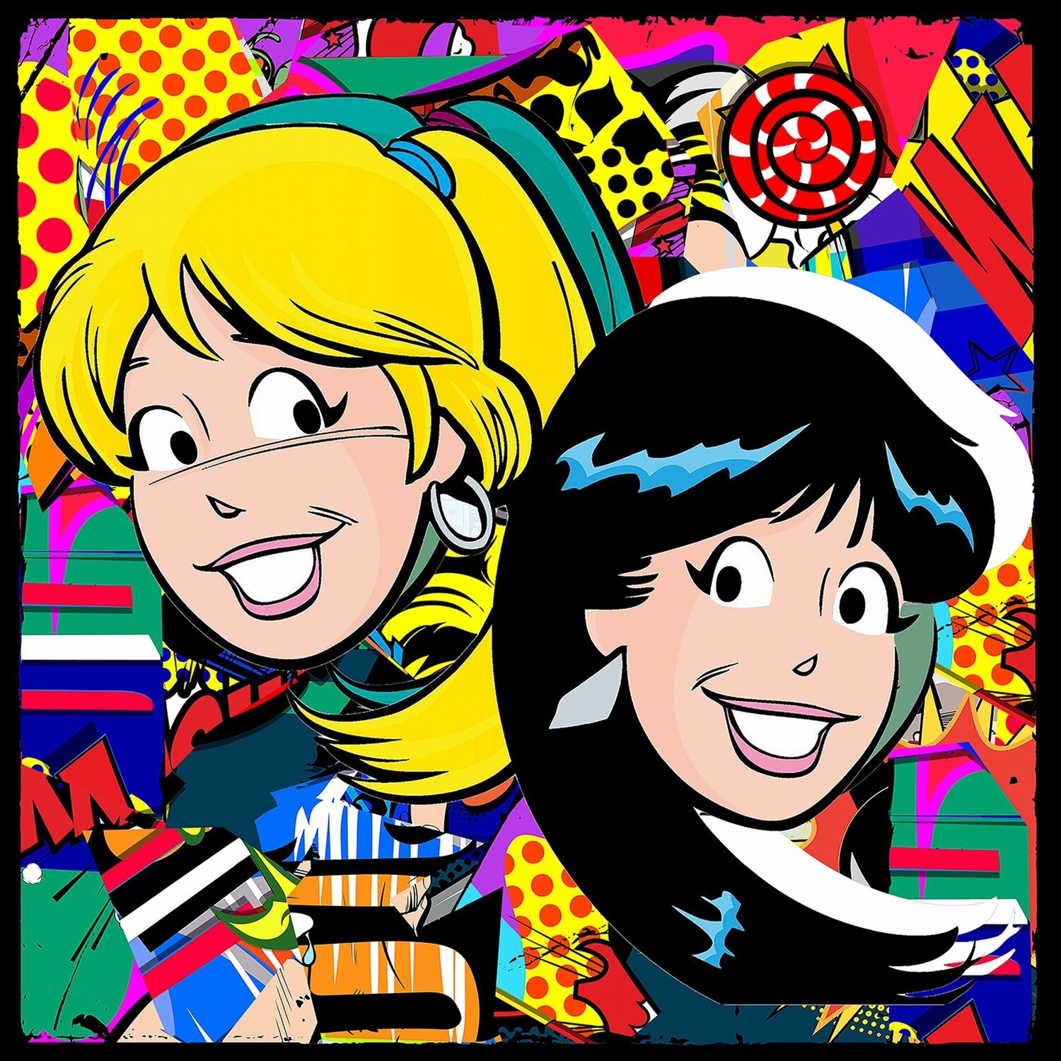 Besties (Pop Art, Street Art, Urban Art) Agent X Druck zu verkaufen