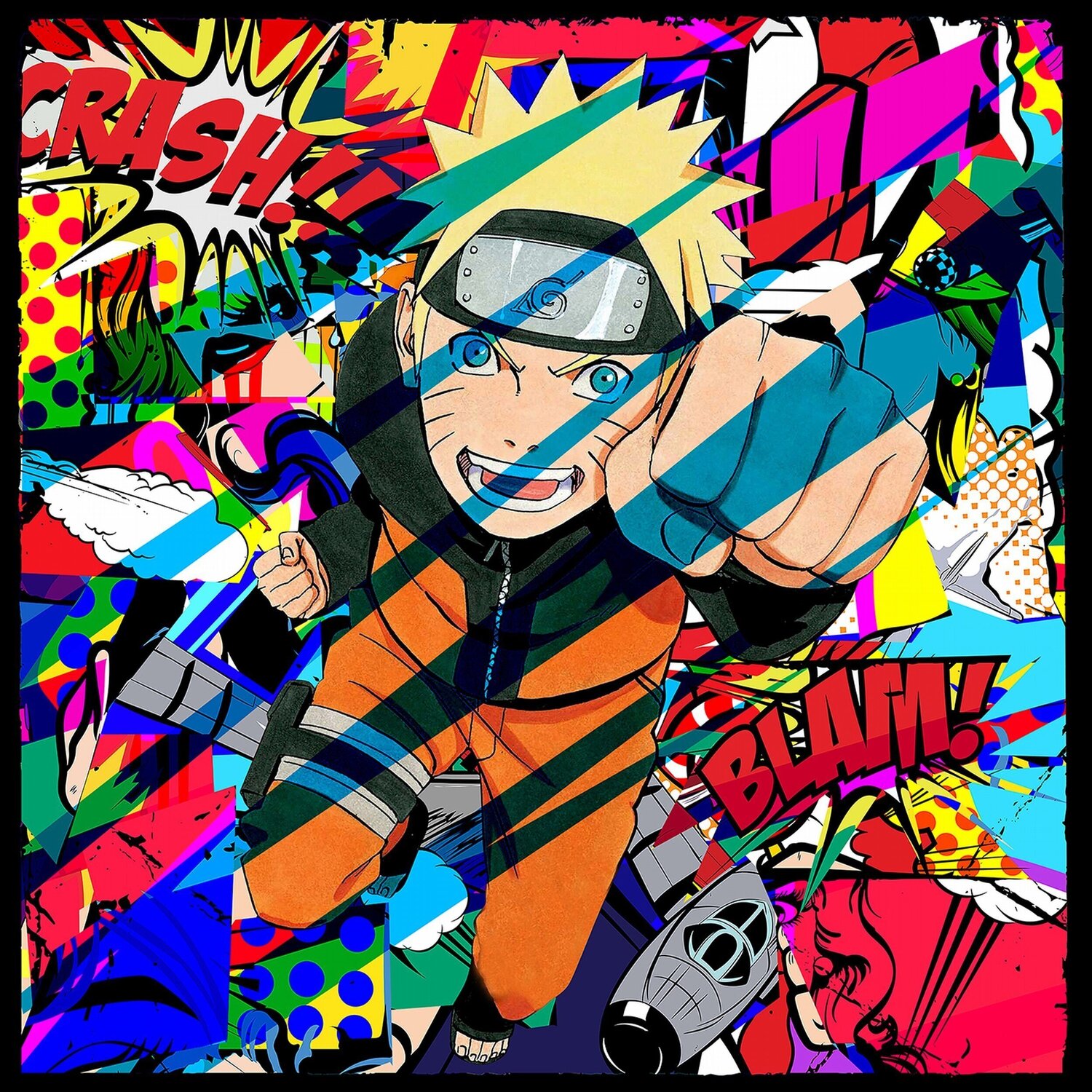 Naruto power (Pop Art, Street Art, Urban Art) Agent X Druck zu verkaufen