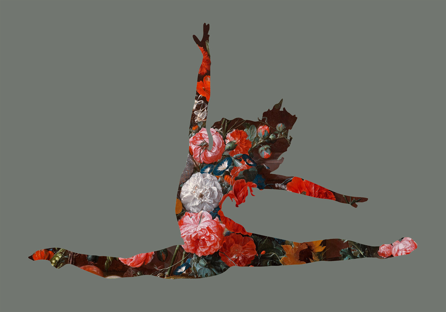 Grand Jetes avec des fleurs (Silver) Agent X Stampa in vendita