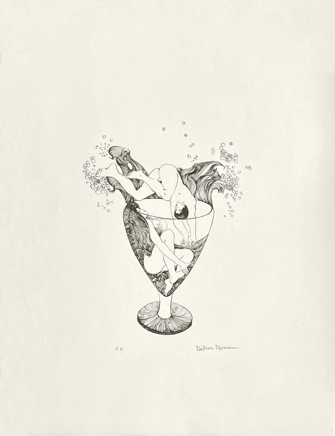 Bulles érotiques Didier Moreau Druck zu verkaufen