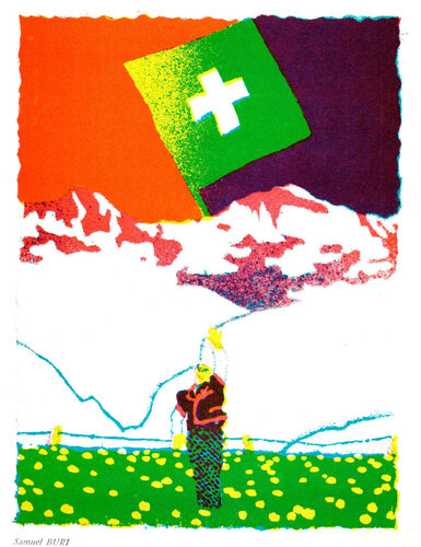 Untitled Composition von Samuel Buri, Druck kaufen auf Singulart