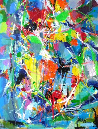 Quand mon coeur bat ... van DOAM, Schilderij te koop op Singulart