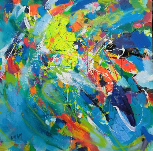 En vert et contre tout! van DOAM, Schilderij te koop op Singulart