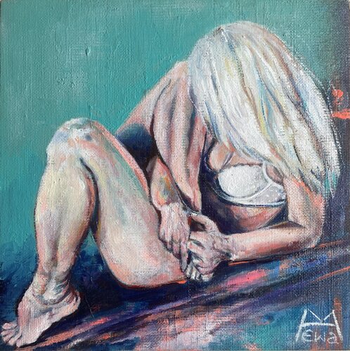 Unconfortable topic by Ewa Mazur-Koj, Painting for Sale on Singulart
