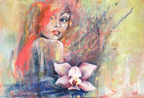 Orchidee by Ewa Mazur-Koj, 絵画 for Sale on Singulart