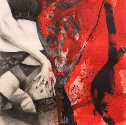 Red di Ewa Mazur-Koj, Opera su carta in vendita su Singulart