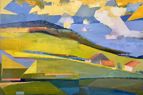 LANDSCAPE 4 van Foke Stribos, Schilderij te koop op Singulart