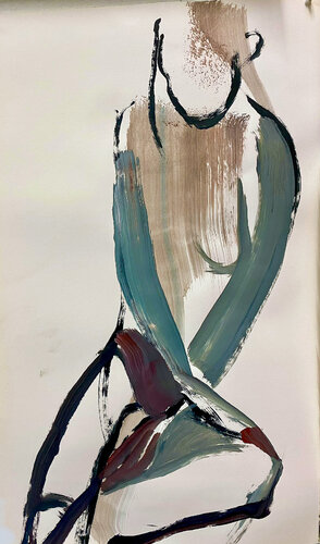 FEMALE NUDE 2 de Foke Stribos, Obra en papel a la venta en Singulart