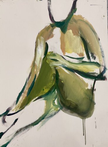 NAKED MAN SITTING par Foke Stribos, Œuvre sur papier en vente sur Singulart