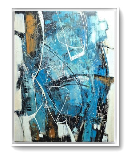 RHAPSODY IN BLUE van Sonja Brzak, Schilderij te koop op Singulart