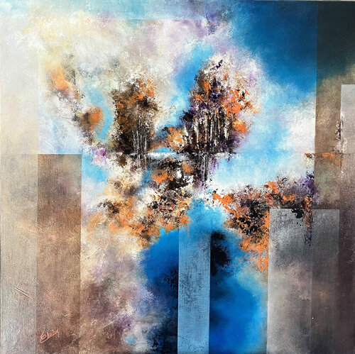 Le reflet du lac von isabelle chuiton, Malerei kaufen auf Singulart