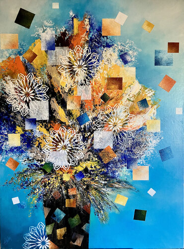 Explosion florale de isabelle chuiton, Pintura a la venta en Singulart