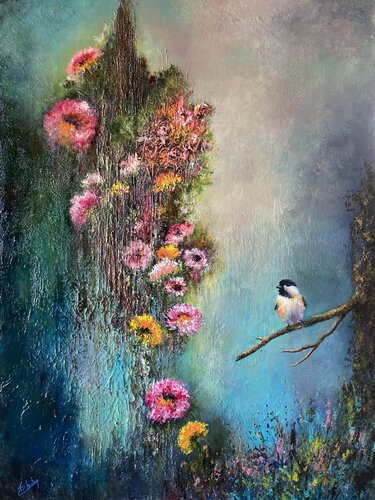 Tout refleurit un jour by isabelle chuiton, Painting for Sale on Singulart