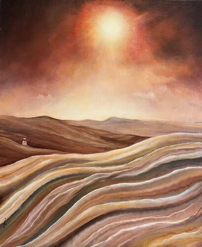 il voyage dans le désert van isabelle chuiton, Schilderij te koop op Singulart