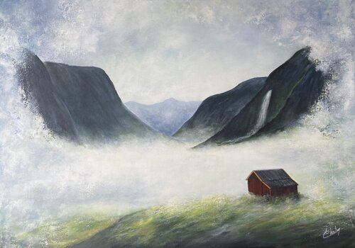La vallée du silence par isabelle chuiton, Peinture en vente sur Singulart