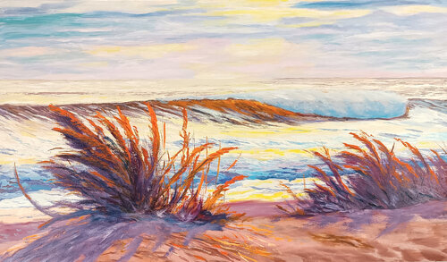 Orange shore van Mantas Naulickas, Schilderij te koop op Singulart