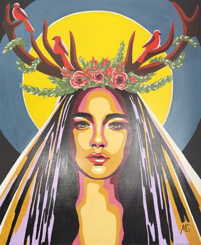 Queen of the Forest von Mariana Gumeniuc, Malerei kaufen auf Singulart