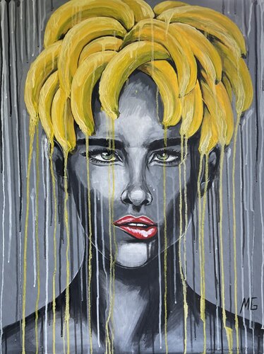 Lady Banana von Mariana Gumeniuc, Malerei kaufen auf Singulart