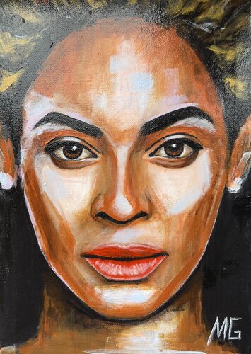 Beyonce’ s portrait von Mariana Gumeniuc, Malerei kaufen auf Singulart