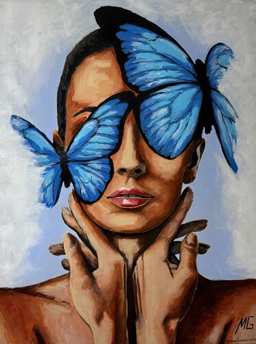 Lady Mariposa von Mariana Gumeniuc, Malerei kaufen auf Singulart