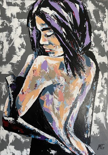 Seduction of the innocence woman van Mariana Gumeniuc, Schilderij te koop op Singulart