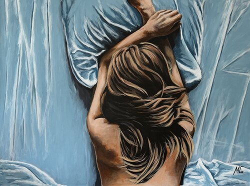 Lila van Mariana Gumeniuc, Schilderij te koop op Singulart