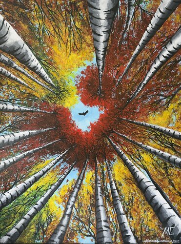 Autumn has it’s Faces von Mariana Gumeniuc, Malerei kaufen auf Singulart