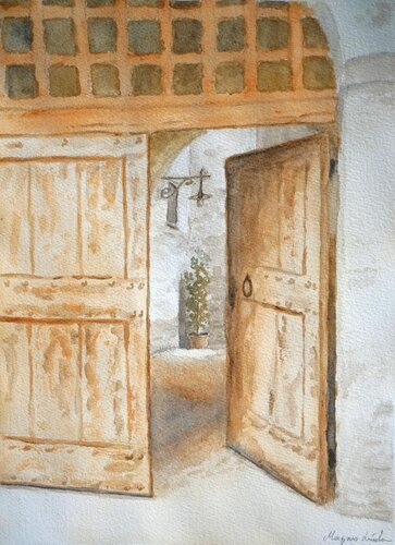 The Italian door de Magnus Lindblom, Pintura a la venta en Singulart