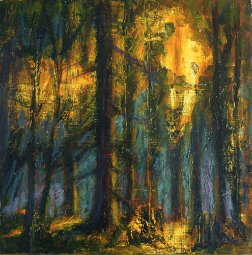 The light is breaking through di Magnus Lindblom, Pittura in vendita su Singulart