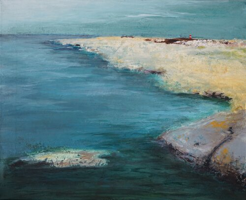 Peaceful Sea by Magnus Lindblom, 회화 for Sale on Singulart