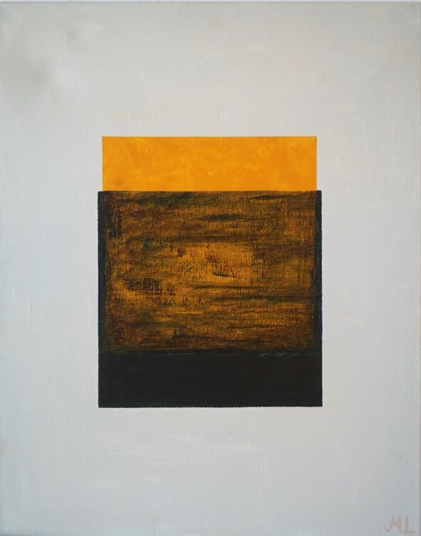 The Soul incarnating into the body #2 - abstract with squares Magnus Lindblom
