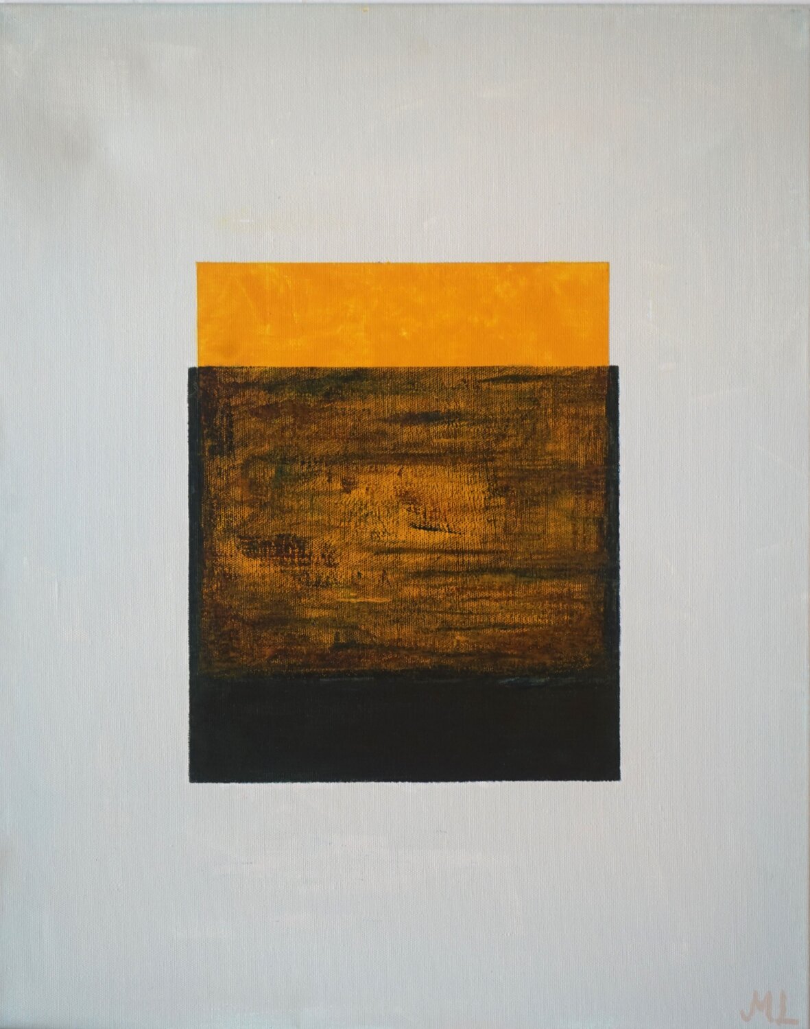 The Soul incarnating into the body #2 - abstract with squares Magnus Lindblom Originalgemälde zu verkaufen