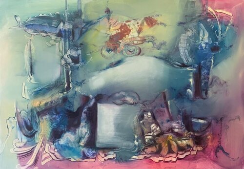 Dietro le quinte van Silvia Sommariva, Schilderij te koop op Singulart