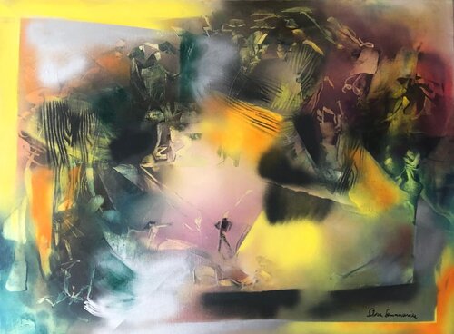 L'uomo e il caos by Silvia Sommariva, Painting for Sale on Singulart
