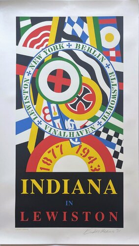 Robert Indiana in Lewiston (limited edition pencil signed silkscreen) by Robert Indiana, 인쇄 for Sale on Singulart