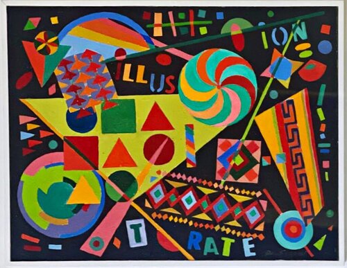 Dee Shapiro, Illustrate Illusion, 1990 von Dee Shapiro, Malerei kaufen auf Singulart