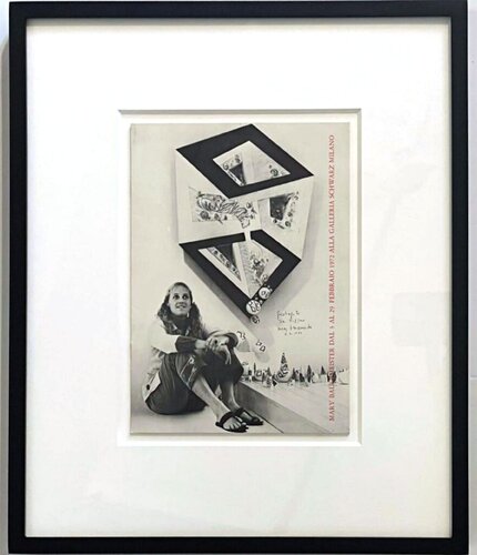 Mary Bauermeister, Mary Bauermeister at Galleria Schwarz Milano (Hand signed, dated and inscribed), 1972 by Mary Bauermeister, Print for Sale on Singulart