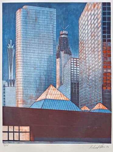 Richard Haas, Downtown Los Angeles MOCA (Museum of Contemporary Art), 1991 von Richard Haas, Druck kaufen auf Singulart