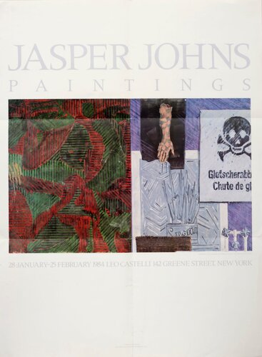 Jasper Johns, "Jasper Johns Paintings", vintage Leo Castelli Gallery poster, 1984 van Jasper Johns, Afdruk te koop op Singulart