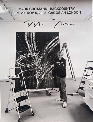 Mark Grotjahn, Backcountry, Gagosian Gallery London poster (hand signed by Mark Grotjahn), 2022 by Mark Grotjahn, Print for Sale on Singulart