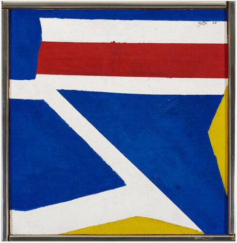 Larry Zox, Red, White and Blue painting, 1963 di Larry Zox, Pittura in vendita su Singulart