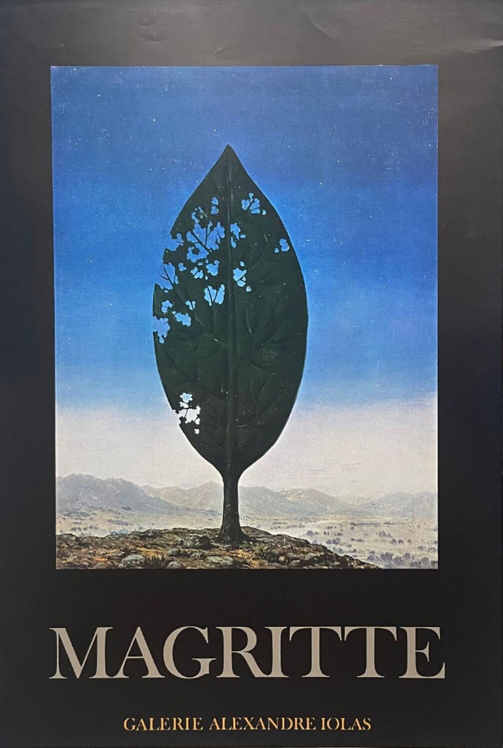René Magritte, Magritte at Galerie Alexandre Iolas, Milan, Italy, ca.1980 René Magritte Print for sale
