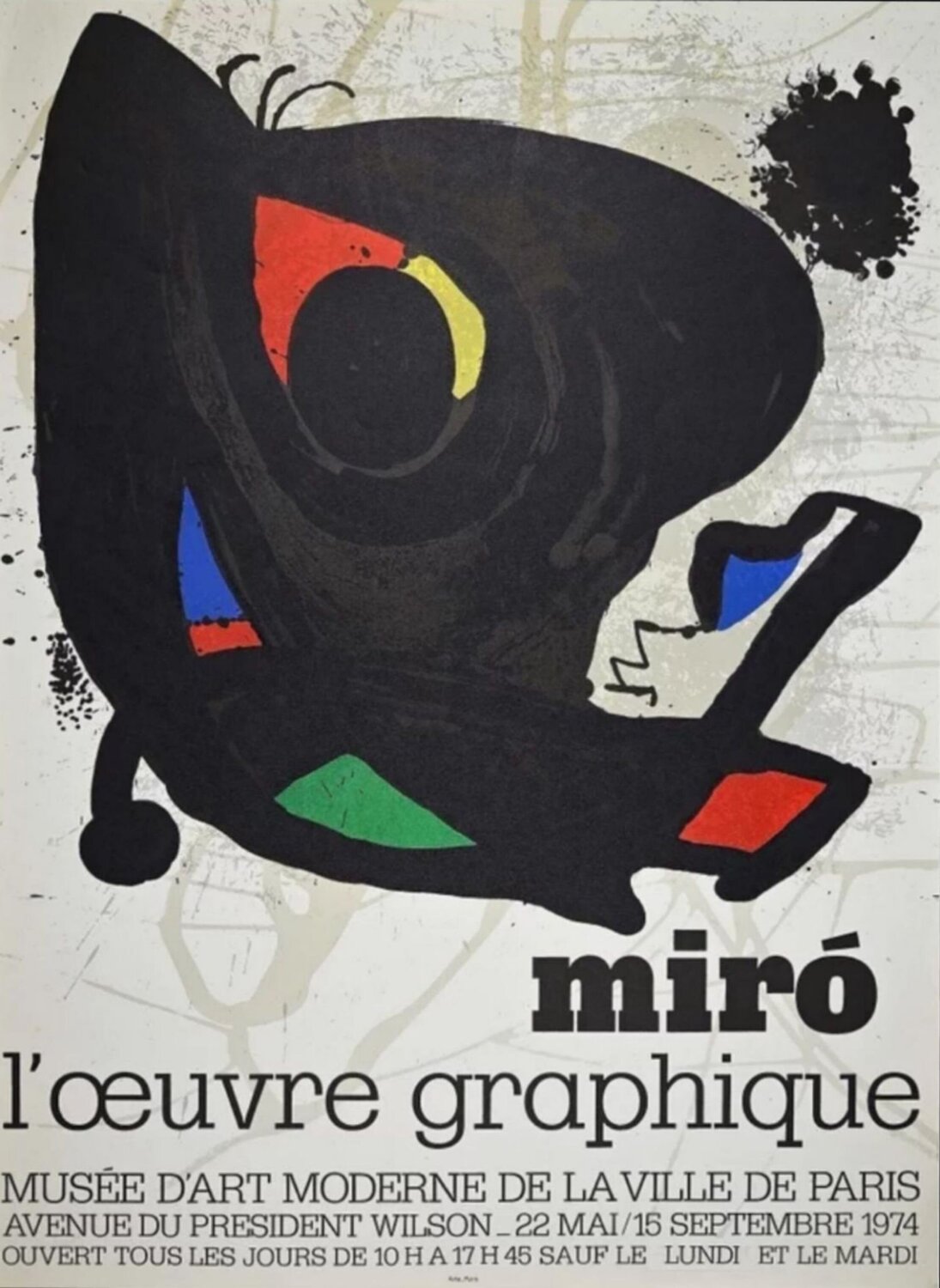 Joan Miró, Miro, L'oeuvre Graphique, 1974 Joan Miró Druck zu verkaufen