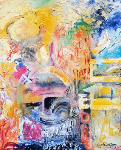"Caos amarillo" von Luis Carlón López, Malerei kaufen auf Singulart