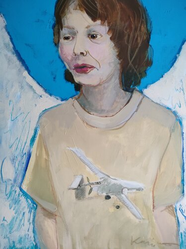 Icarus from Pokrowsk. de Agnieszka Kamińska, Pintura a la venta en Singulart