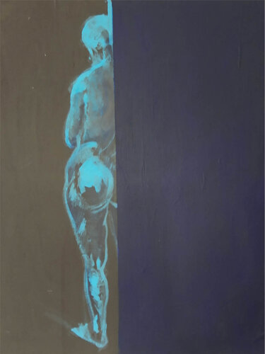 Covid takes more than a half II van Agnieszka Kamińska, Schilderij te koop op Singulart