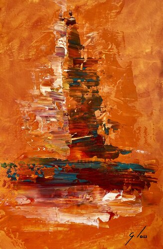 Orenji by Gabriel Lass, Painting for Sale on Singulart
