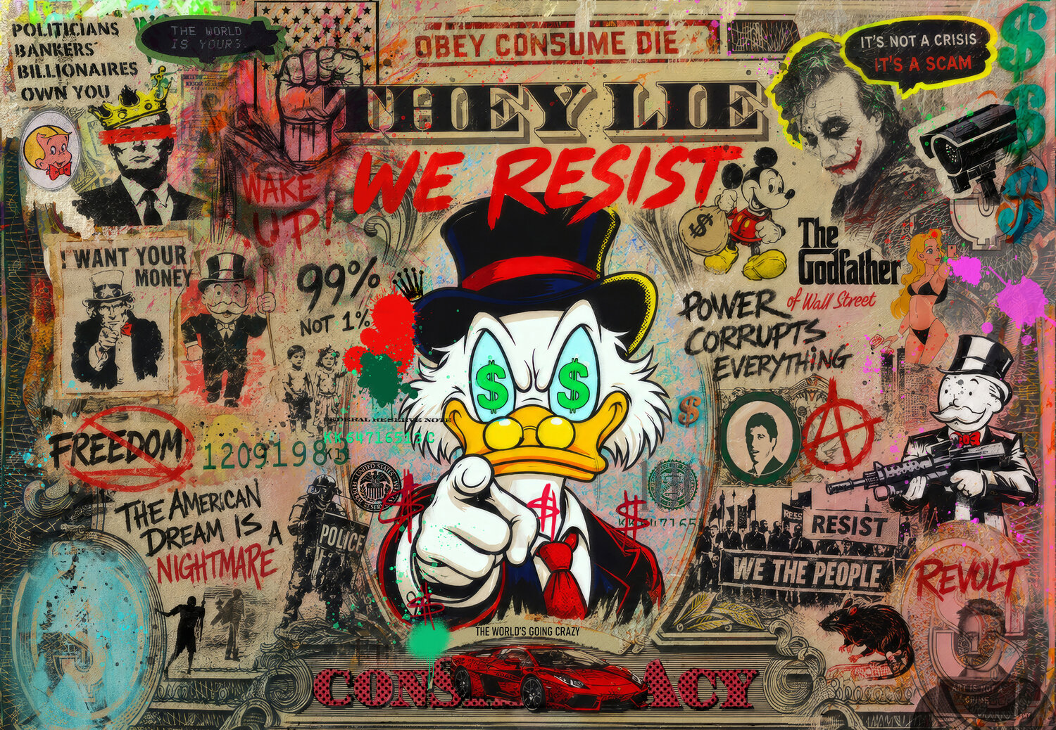 WAKE UP! Mr Pablo Costa Original painting for sale